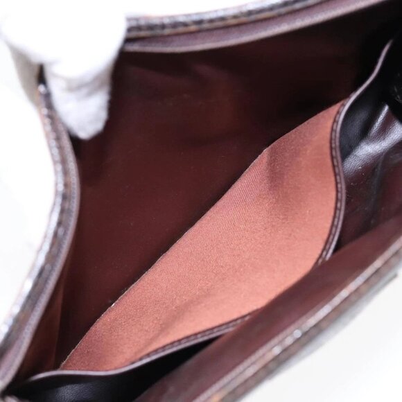 Burberrys Nova Check Clutch Bag Canvas Leather Beige Brown Auth 89716 - Picture 12 of 16